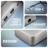 AXAGON HMC-CUB83X2 Wieloportovy hub USB 7in1, 10Gbps, 2x USB-A, 1x USB-C, 1x HDMI 4K^144Hz, DP 8K^30Hz, GLAN, PD 100W, 15cm USB-
